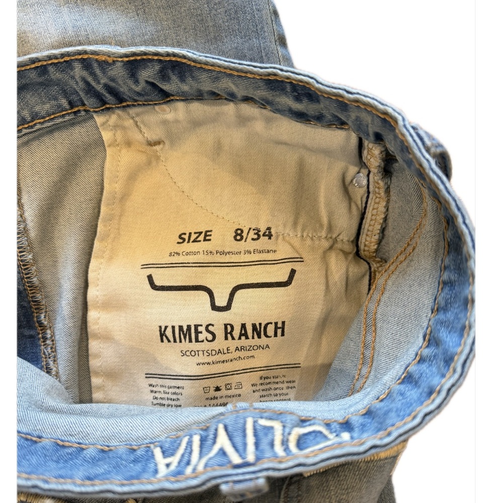 Kimes Ranch Olivia High Rise Blue Women's Jeans Sz 8/34 - Picture 6 of 7